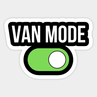 Van Mode On Sticker